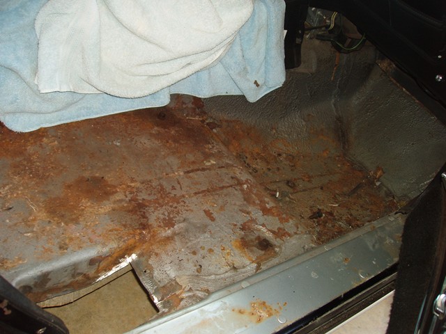 1976 Corvette floor pan rust repair